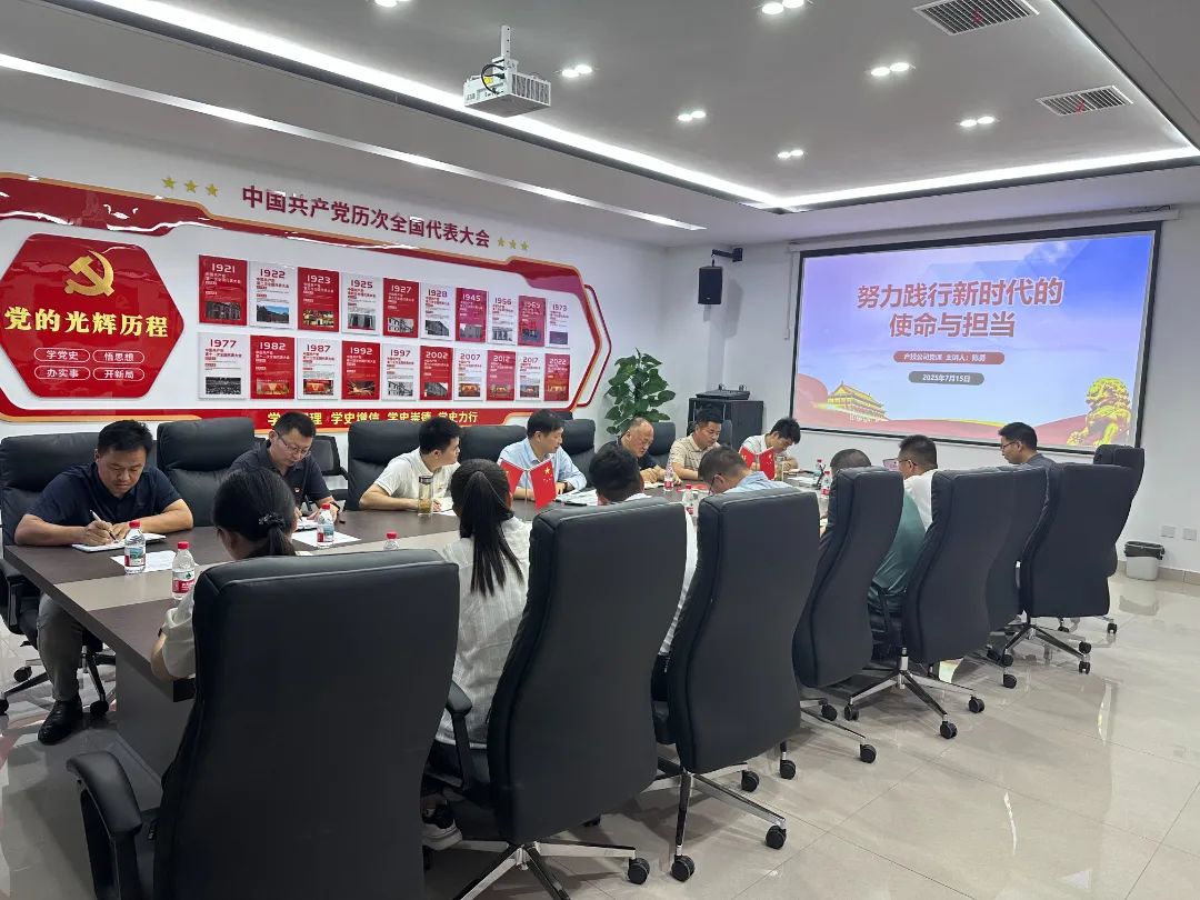 黨建引領 | 華信產(chǎn)投公司黨支部開展“努力踐行新時代的使命與擔當”專題黨課